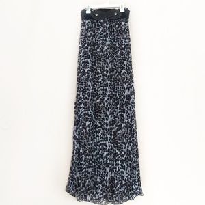 Pleated Long Skirt with Belt